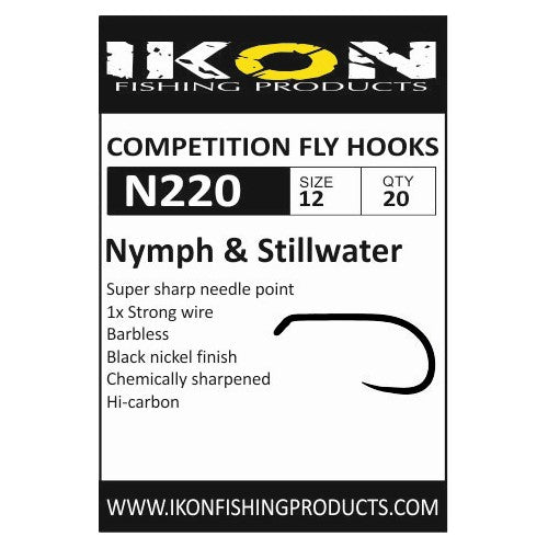 IKON N220 BARBLESS NYMPH & STILLWATER HOOK