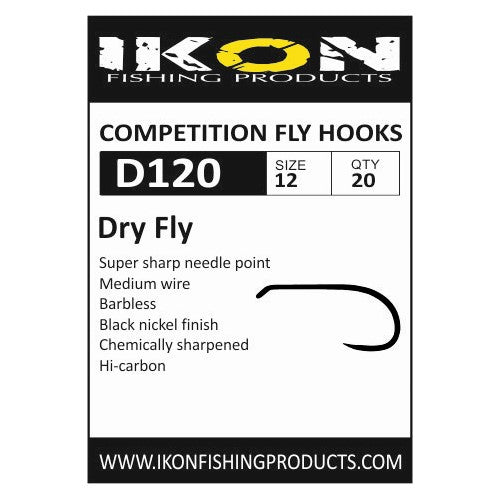 IKON D120 BARBLESS DRY FLY HOOK - European_flyfisher